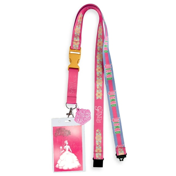 Wicked Lanyard You're Gonna Be Popular Breakaway Clear ID Badge Holder Keychain