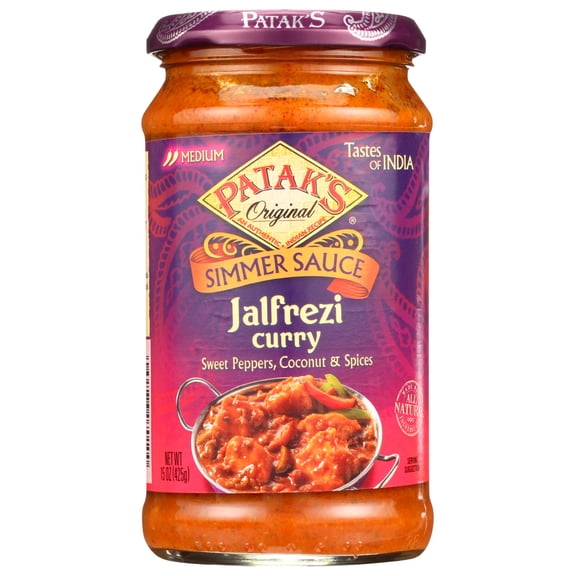 Patak's Original Jalfrezi Curry Simmer Sauce, 15 oz