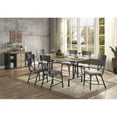 thumbnail image 4 of ACME Edina 3-Drawer Wooden Server with Metal Doors in Oak and Sandy Black, 4 of 8