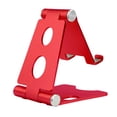 thumbnail image 2 of Tholdsy Nuevo soporte universal para teléfono, soporte plegable para tableta de escritorio, soporte antideslizante para teléfono móvil de aleación de Teléfono y Comunicación rojo, 2 of 6
