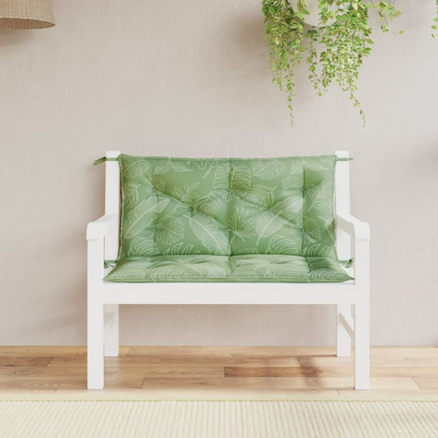 vidaXL Indoor/Outdoor Bench Cushions 2 pcs, Water-Repellent, Lead Pattern 39.4"x19.7"x2.8"