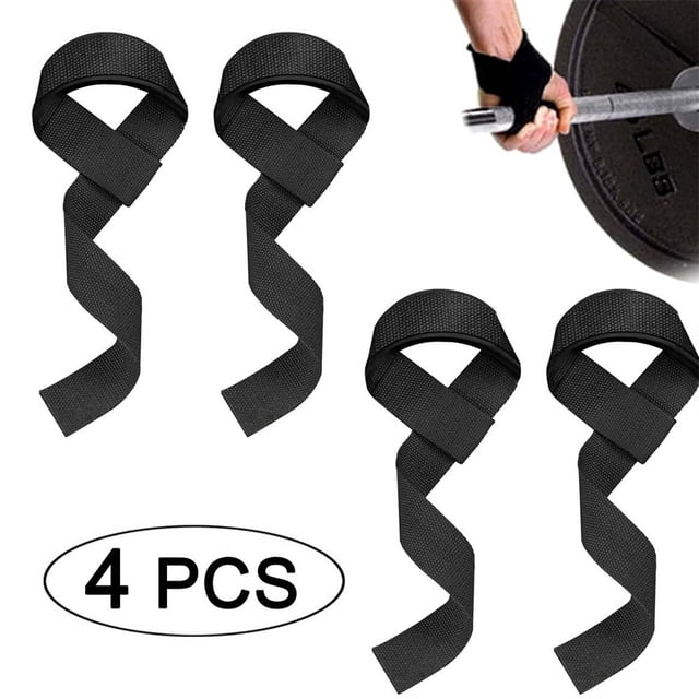4PCS Weight Lifting Straps Wrist Support Gym Non-Slip Deadlift Strength Training