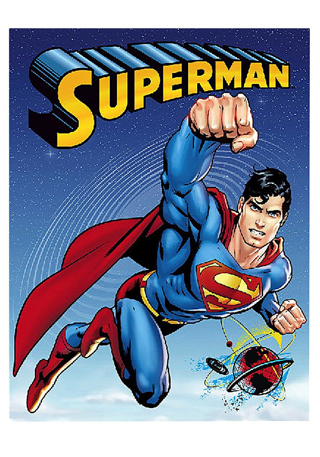 NEW Man of Steel DC COMICS SUPERMAN Fleece Throw Blanket Cartoon Boys Gift SOFT 