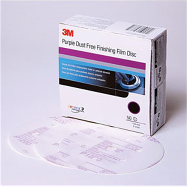 Aluminum Oxide Film Backing P400 Grit 6 x NH Pack of 50 3M Hookit 66160 Disc 371L 