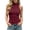 a-471Red136, variant on Womens Solid Color Sleeveless High Neck Halter Top With Slim Fit Ruched Stretchy For Night Out Events Everyday Casual Streetwear Leisure Top