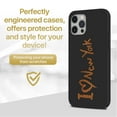 thumbnail image 2 of Case Yard Wooden Case for iPhone-11-Pro Soft TPU Silicone cover Slim Fit Shockproof Wood Protective Phone Cover for Girls Boys Men and Women Supports Wireless Charging I Love NY Design, 2 of 7