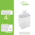thumbnail image 5 of Clean Cubes 4-Gallon Pop-Up Trash Bins, 3-Pack, White – Disposable, Collapsible, with Fitted Trash Bags, 5 of 7