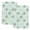 Sage, Mint, White, variant on Light Blue Palm Trees Kitchen Towels Set of 2, Summer Tropical Botanical Leaves Absorbent Dish Towels for Kitchen, Microfiber Hand Towel, Quick Drying Tea Towel for Cleaning Decorative Dishcloths