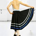 thumbnail image 2 of Filles Jupe de Danse Jupe Longue Ballet Wrap Jupe Rayures Maxi Jupe Robe de Danse pour Ballet Danse, 2 of 5