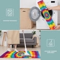 thumbnail image 6 of Rainbow Tie Dye Concentric Circles Kitchen Rugs Sets Of 3,Kitchen Runner Rugs Non Skid Washable,Decorative Kitchen Floor Mats for Kitchen,Sink,Laundry,17"x30"+ 17"x47" + 17"x59", 6 of 6