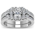 thumbnail image 1 of EGNMCR Luxury Shiny Jewelry Full Diamond Rings Wedding Bridal Rings Promise Rings women's Ring, 1 of 2