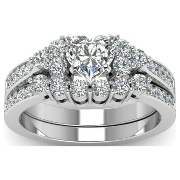 Anillos de boda Xihbxyly Joyas brillantes llenos de diamantes