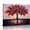 B, variant on XaaKee Canvas Wall Art Prints Rainbow Canopy Modern Nature Mural Textured Tree Art Oil Painting Style Inner Framed 18x12Inch