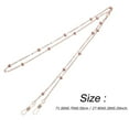 thumbnail image 2 of Chok 3 Pcs Chaînes en Or Rose pour Lunettes pour Femmes Empêchent les Chutes de Lunettes, 2 of 8