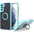 thumbnail image 4 of For Samsung Galaxy Z Flip 6 Matte Frosted Hybrid with Magnetic Ring Holder Stand [Rotate Ring Holder] Shockproof Phone Case Cover by Xpression - Sky Blue, 4 of 10