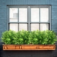 thumbnail image 6 of Morttic 10 Pack Boxwood Stems, Artificial Flowers for Outdoors, Bright Green Plastic Boxwood Greenery Stems for Potted Plants Patio Farmhouse Garden Window Office Decoration, 6 of 7