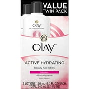 Olay Original Active Hydrating Beauty Fluid Lotion, 4 fl oz, 2 count