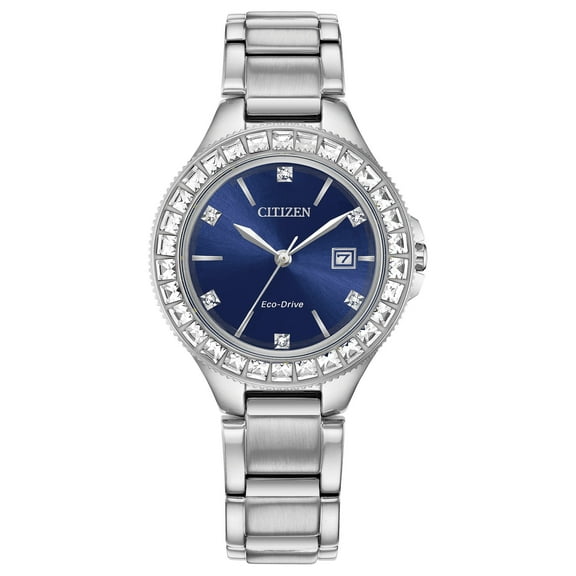 Citizen Women's Eco-Drive Silhouette Crystal Stainless Steel Watch - FE1190-53L