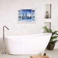 thumbnail image 5 of Winter Wall Art White Window Canvas Wall Art Snow Forest Blue Starry Sky Printing Poster Framed Wall Art Outdoor Natural Scenery Modern Home Decorations for Living Room Bedroom, 10x8 Inches, 5 of 5