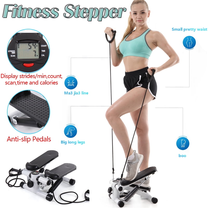 Cardio Fitness Stepper Climber Stepper, GYM Equipment with LED Display for Indoor Exercise 12*13