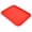 Red, variant on BOKYAN Commercial Fast Food Tray Polypropylene Rectangular Thick Slip Resistant Food Service Serving Platter for Restaurant Cafe Canteen 13.8 x 10.6 inches / 35 x 27 cm White