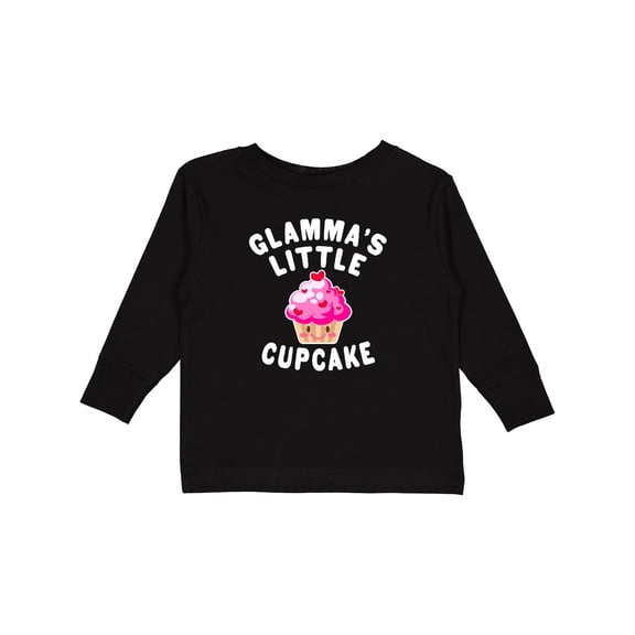 Inktastic Glammas Little Cupcake Girls Long Sleeve Toddler T-Shirt