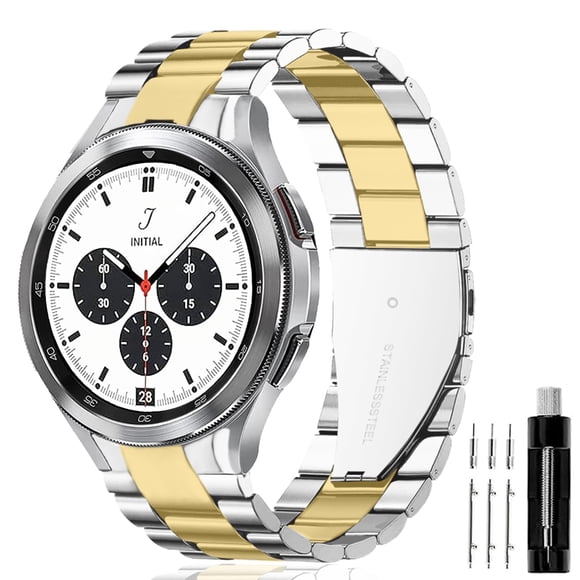 Pulsera de acero inoxidable de reemplazo GOLDTOLUCK para Samsung Galaxy Watch 8 7 6 5 4
