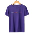 thumbnail image 2 of Blusa informal de manga corta con estampado de cuello redondo para mujer Fridja  ghk2652, 2 of 3