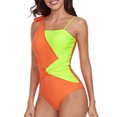 thumbnail image 6 of Efsteb Women'S Swimsuits Beach Bikini Slim Print Summer Swim Swimsuits Off Shoulder Bathing Suit Swimwear (Orange,XL), 6 of 8
