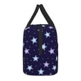 thumbnail image 4 of YFYANG Portable Waterproof Insulated Lunch Bag, Vintage Abstract Star Texture Reusable Cooler Bag / Picnic Bag for Adults Teens, 4 of 9