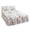White, variant on ZZHZGZ Clearance Sale 3 Piece Ruffled Skirt with Floral Print Floral Ruffled Bed Skirt 3 Piece Soft Microfiber Bedding with Pillowcase Elegant Bed Sheet for Bedroom