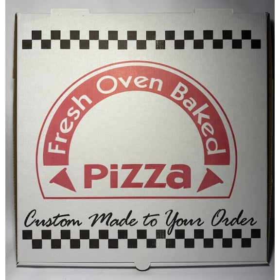 16" x 16" x 2" Corrugated Pizza Box with Clay Coating, Grease Resistant (10pack)