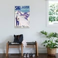 thumbnail image 3 of Art.com Jasper National Park, Canada - Woman Posing Open Slopes Poster Stretched Canvas Print Wall Art by Lantern Press, 24" x 36", 3 of 4