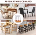 thumbnail image 6 of Chair Leg Floor Protector Chair Sliders Floor Protector Rubber Chair Leg Protectors for Hardwood Floors Felt Furniture Pads Silicone Caps 32Pack, 6 of 12