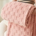 thumbnail image 1 of TIMIFIS Throw Blanket Thickened Solid Colour Pineapple Fleece Blanket Corals Fleece Sofa Cover Blanket Corals Fleece Gift Blanket Nap Blanket Fleece Blanket, 39X59 In, 1 of 8