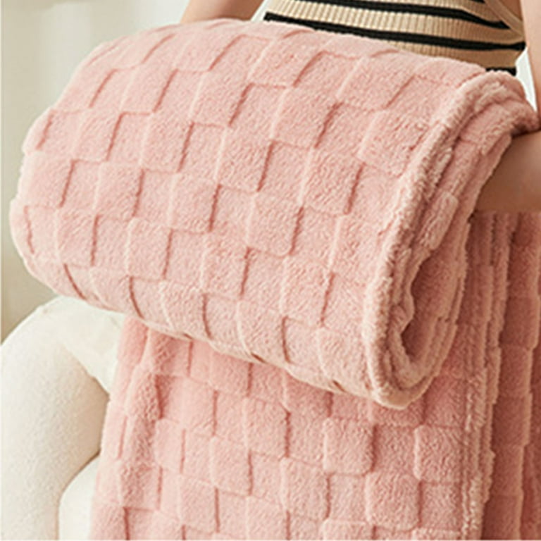 Heather Green Throw Blanket for Couch, Super Soft Warm Blankets