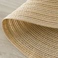 thumbnail image 3 of Sm:)e 15 Inch Round Braided Woven Placemats Set of 4, Cotton Polyester Washable Heat Resistant Placemats, Decor for Kitchen Dining Table and Party(Beige), 3 of 7