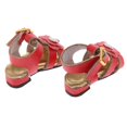 thumbnail image 3 of Zapatos De La Sandalia Del Tobillo De La Correa De La Flor De La PU Para El Equipo De Las Muñecas De 1/6 BJD rojo Sunnimix BJD Dolls Shoes, 3 of 8