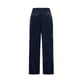 thumbnail image 3 of Pantalones largos para hombre, de color liso, rectos, de tubo, sin terciopelo añadido, de cintura alta, con cremallera y bolsillo, de pana, de poliéster., 3 of 6