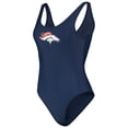 thumbnail image 2 of Women's G-III 4Her by Carl Banks Navy Denver Broncos Making Waves One-Piece Swimsuit, 2 of 5