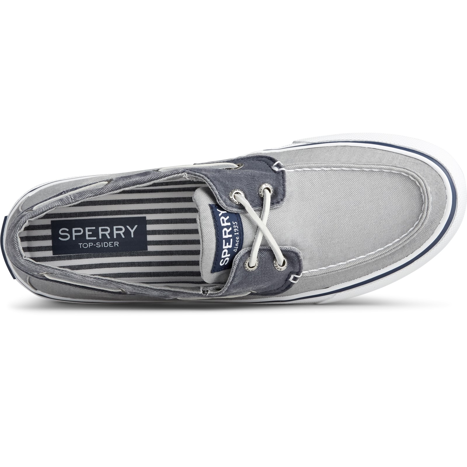 Sperry Mens Bahama II Sneaker, SW Grey/Navy,8 Wide - image 5 of 6