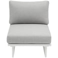thumbnail image 5 of Meridian Furniture Maldives Grey Water Resisting Outdoor Patio Armless Chair, 5 of 19