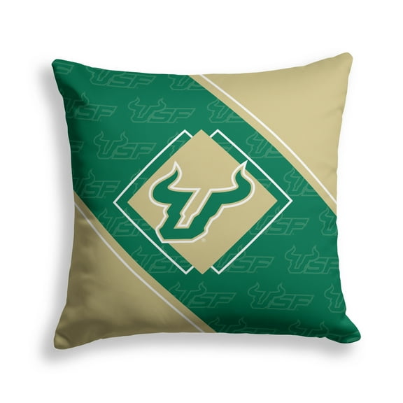 Pegasus South Florida Bulls 18" x 18" Diamond Boxed Decor Pillow