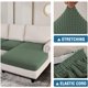 thumbnail image 5 of Fundas de sofá seccionales 3 piezas Fundas de cojines de asiento de sofá Cojín separado en forma de L Funda de chaise longue para sofá seccional izquierdo/derecho (sofá grande de 2 plazas + 1 chaise longue, gris)Loden Frost2 plazas + chaise longue, 5 of 5