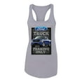 thumbnail image 2 of Ford Truck Parking Only Sign Gift for Owners of Ford Trucks | Womens Cars and Trucks Jersey Racerback Tank Top, Heather Grey, Large, 2 of 3