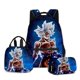 thumbnail image 4 of Mochila para estudiantes de Goku Dragon Ball, bolsa para el almuerzo, estuche para lápices, juego de 3 piezas, material escolar de dibujos animados de anime, capacidad de 20 litros, 4 of 5