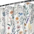 thumbnail image 3 of Pioneer Flower Floral Print Pattern Shower Curtain 72"x72" ,Bathroom Decorative Shower Curtains Set with 12 Hooks,Modern Waterproof Washable Shower Curtain, 3 of 6
