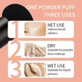 thumbnail image 4 of Cosmetic Puff Powder Brush Round Head Mushroom Shape Handle Makeup Foundation R2, 4 of 5
