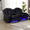 Loveseat,Black, variant on Leather Recliner Sofa Set with LED Lights,Power Reclining Sofa with USB Port/Storage Console/Cup Holder for Living Room/Home Theater(3PCS,Wine Red)