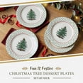thumbnail image 2 of Spode Christmas Tree Polka Dot Dessert Plate (Set of 4) - Festive 8-Inch Stoneware Plates for Holiday Entertaining, Appetizers, Snacks - Microwave, Dishwasher, Freezer Safe Party Appetizer Dishes, 2 of 7
